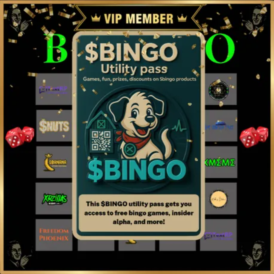 VIP $Bingo Monthly Utility Pass NFT