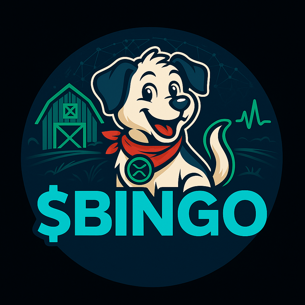 Bingo the dog memecoin logo